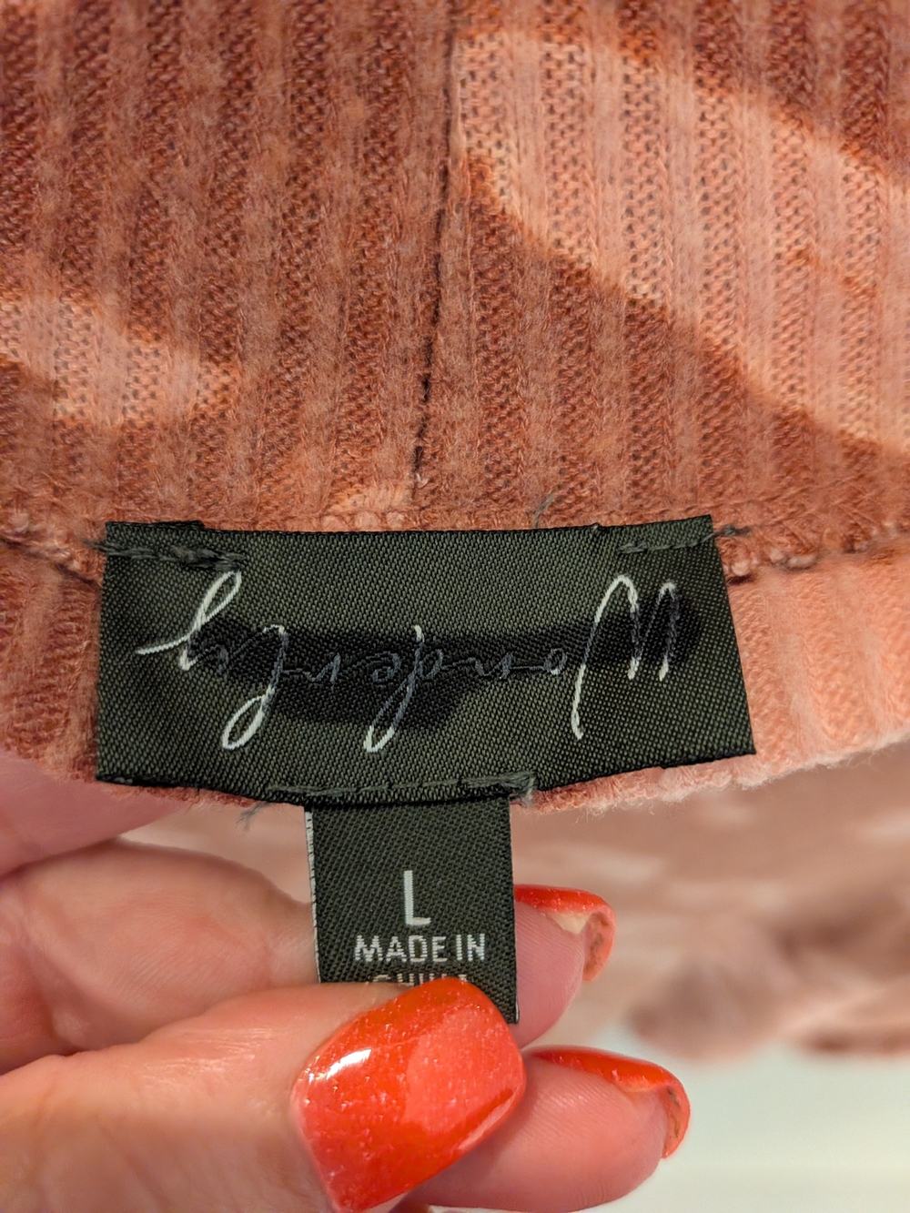 By Together Rust Leopard-Print Mockneck Sweater - Picture 2 of 6